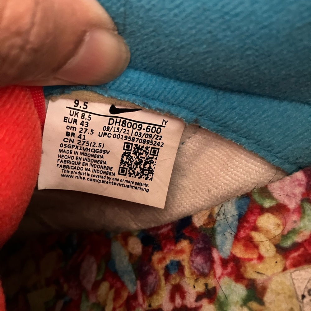 DH8009-600 Nike Dunk Low LeBron James Fruity Pebbles Habanero Red Men’s 9.5 - Picture 7 of 9